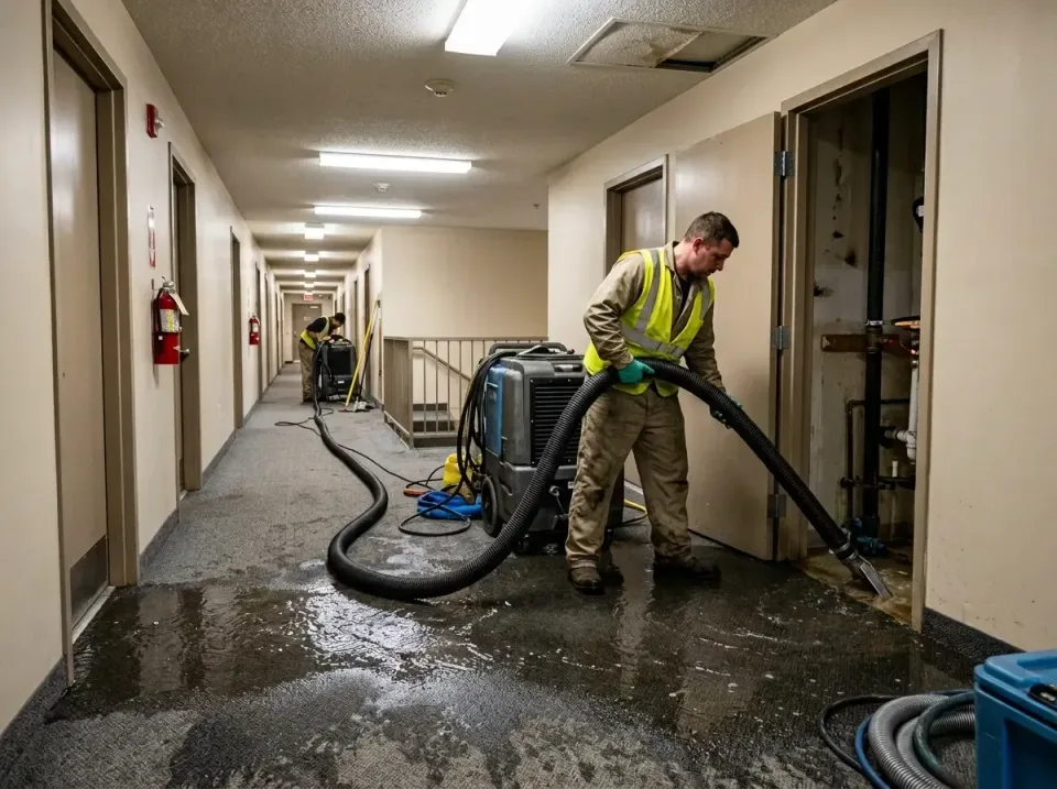 multi-unit-apartment-hallway-f-005 — frequently asked questions, Emergency Burst Pipe Water Extraction & Removal in Oasis, CA